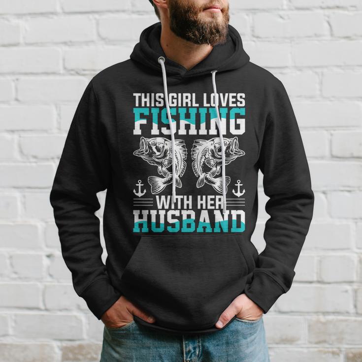 This Girl Loves Fishing With Her Hasband Hoodie Gifts for Him