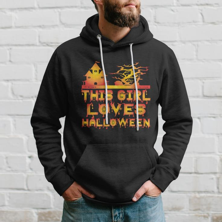 This Girl Loves Halloween Funny Hallloween Quote Hoodie Gifts for Him