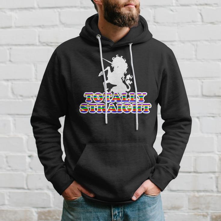 Totally Straight Unicorn Rainbow Pride Tshirt Hoodie Gifts for Him