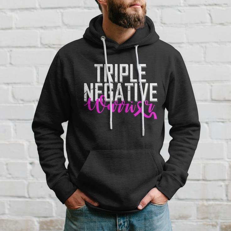 Triple Negative Breast Cancer Warrior Hoodie Gifts for Him