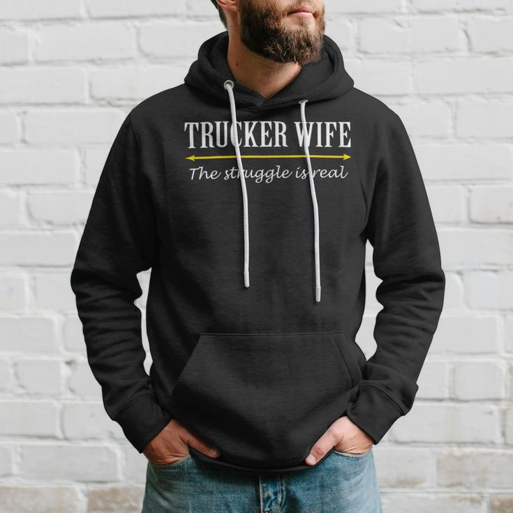 Trucker Trucker Wife Shirts Struggle Is Real Shirt Hoodie Gifts for Him