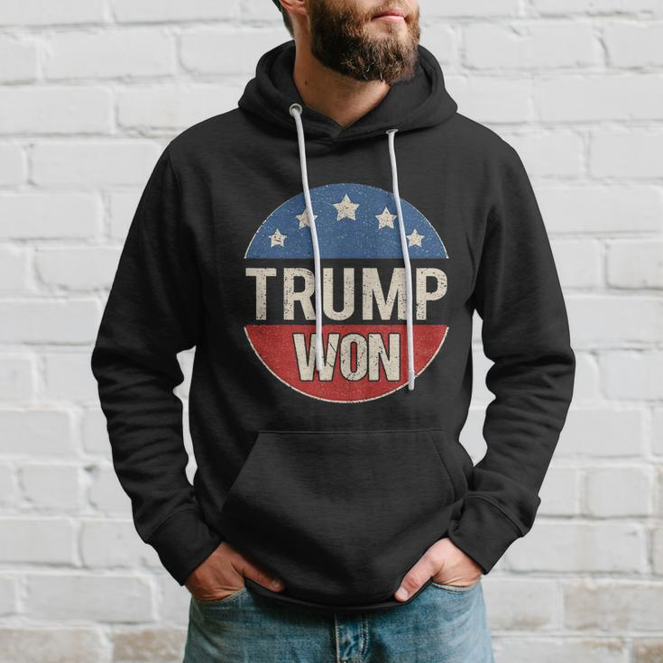 Trump Won 4Th Of July American Flag Great Gift Hoodie Gifts for Him