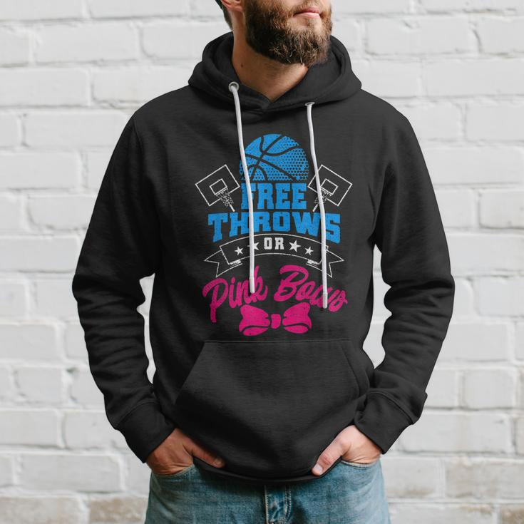 Tu Free Throws Or Pink Bows Gender Reveal Costume Family Hoodie Gifts for Him