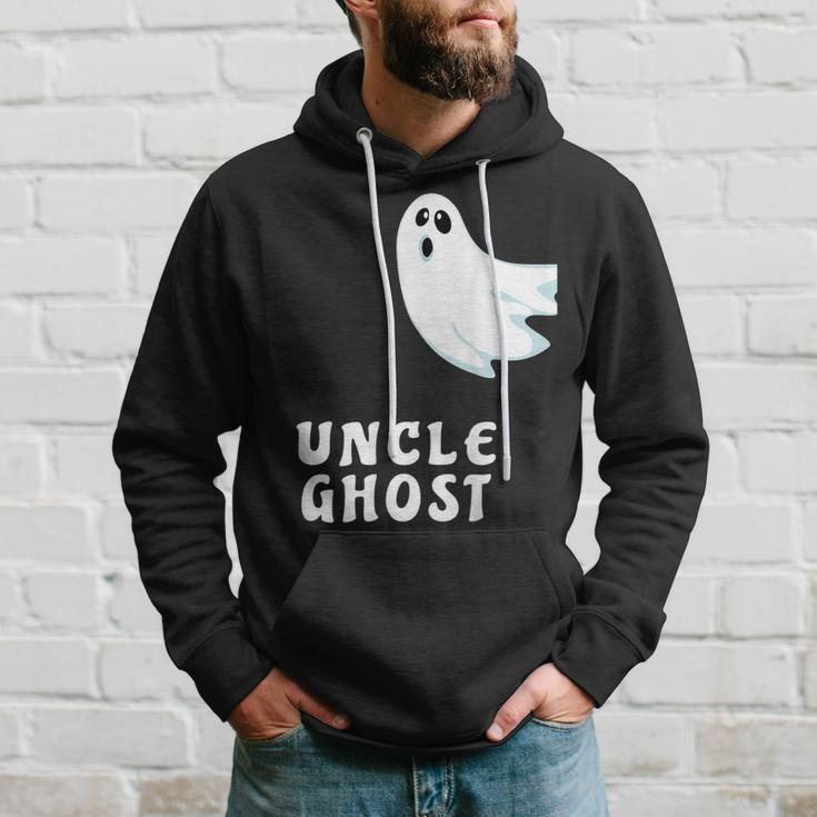 Uncle Ghost Funny Spooky Halloween Ghost Halloween Dad Hoodie Gifts for Him