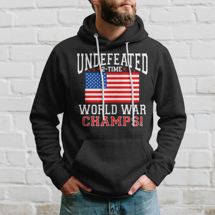 Undefeated 2-Time World War Champs Hoodie Gifts for Him