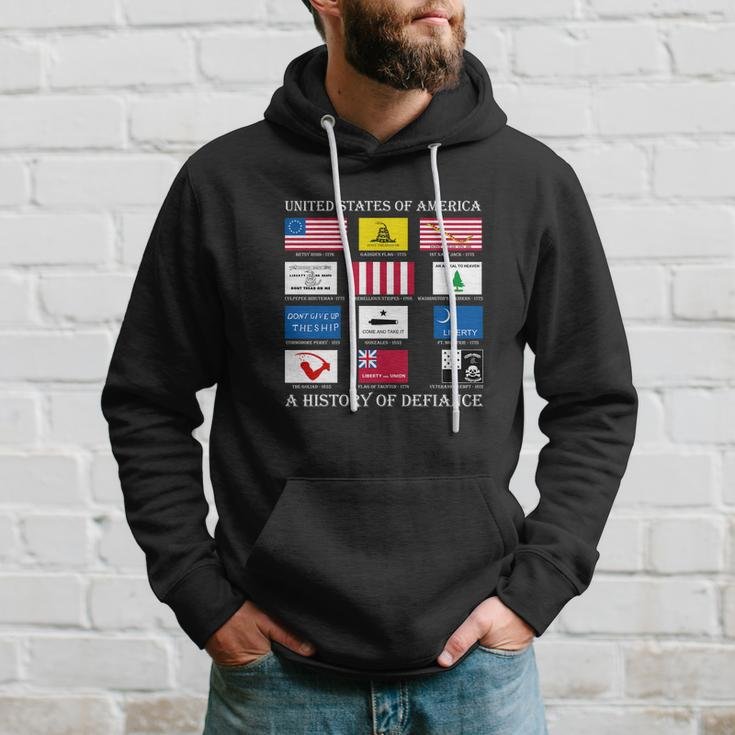 United States Of America History Flags Of Defiance Hoodie Gifts for Him