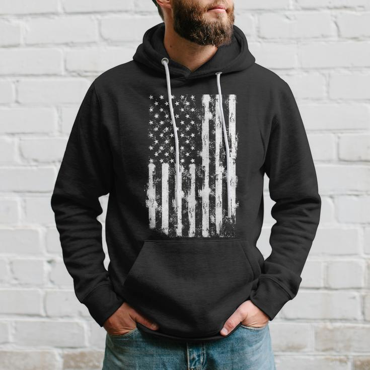 Usa Flag Patriotic 4Th Of July Tattered American Flag Gift Hoodie Gifts for Him