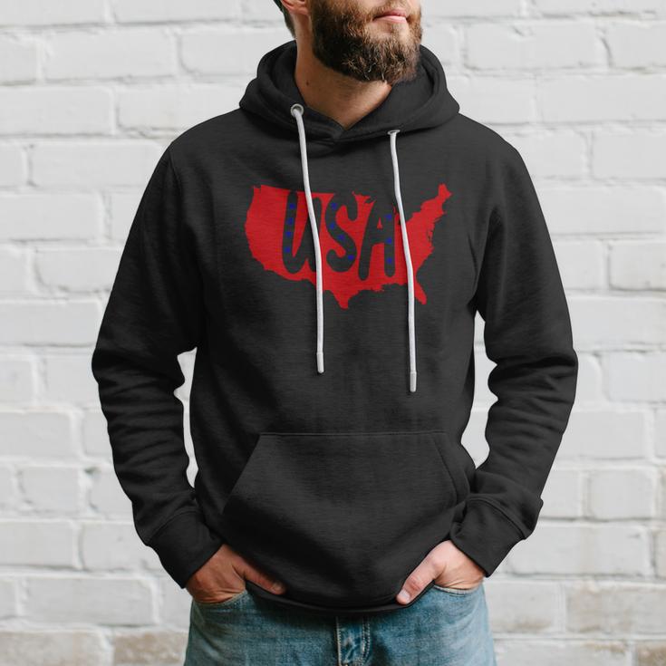 Usa Map Patriotic Celebrate 4Th Of July Hoodie Gifts for Him