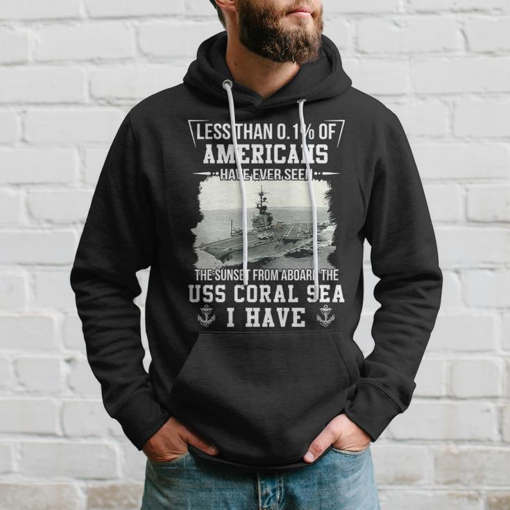 Uss Coral Sea Cv 43 Cva 43 Sunset Hoodie Gifts for Him