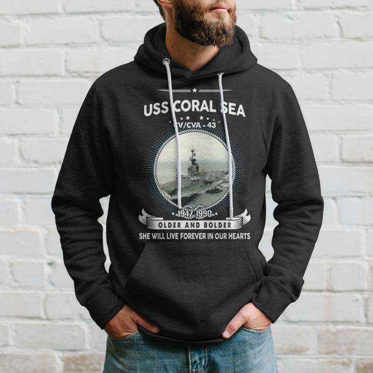 Uss Coral Sea Cv 43 Front Style Hoodie Gifts for Him
