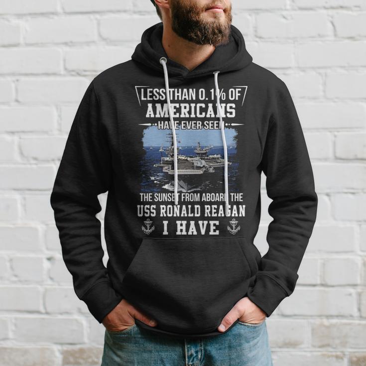 Uss Ronald Reagan Cvn 76 Sunset Hoodie Gifts for Him