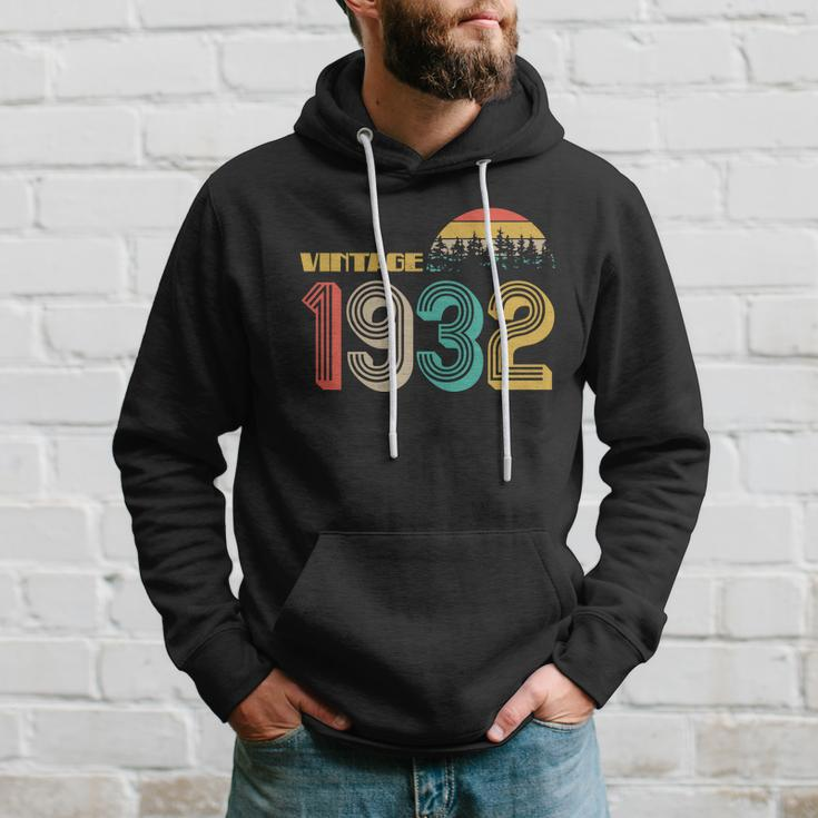 Vintage 1932 Sun Wilderness 90Th Birthday Hoodie Gifts for Him
