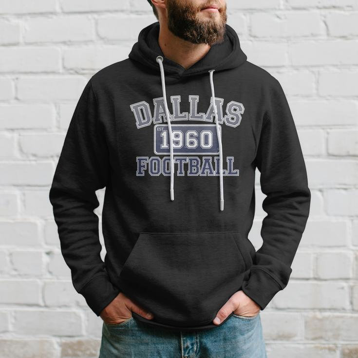 Vintage Dallas Texas Football Est Hoodie Gifts for Him