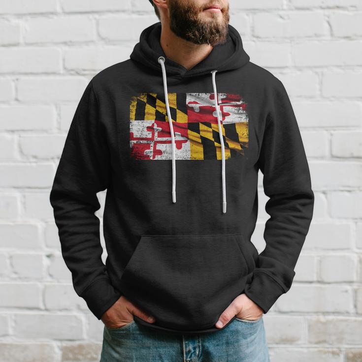 Vintage Maryland Flag Hoodie Gifts for Him