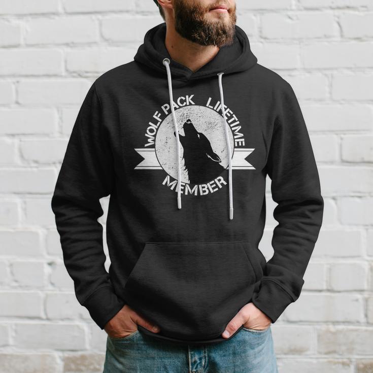 Vintage Wolf Pack Lifetime Member Emblem Tshirt Hoodie Gifts for Him