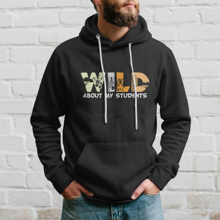 Wild About My Students Proud Teacher Graphic Plus Size Shirt For Teacher Female Hoodie Gifts for Him