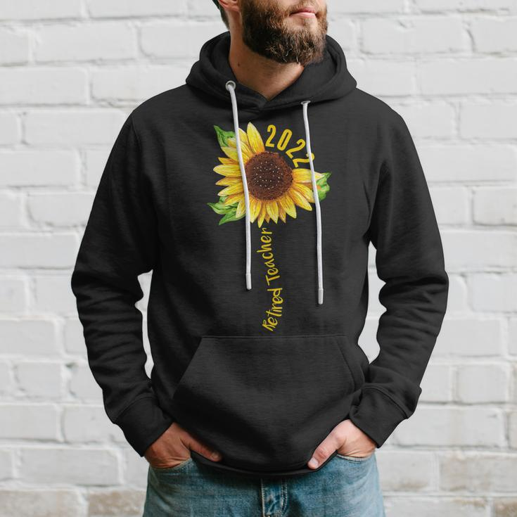 Womens Sunflower Retired Teacher Retirement 2022 Mom Mothers Day Hoodie Gifts for Him