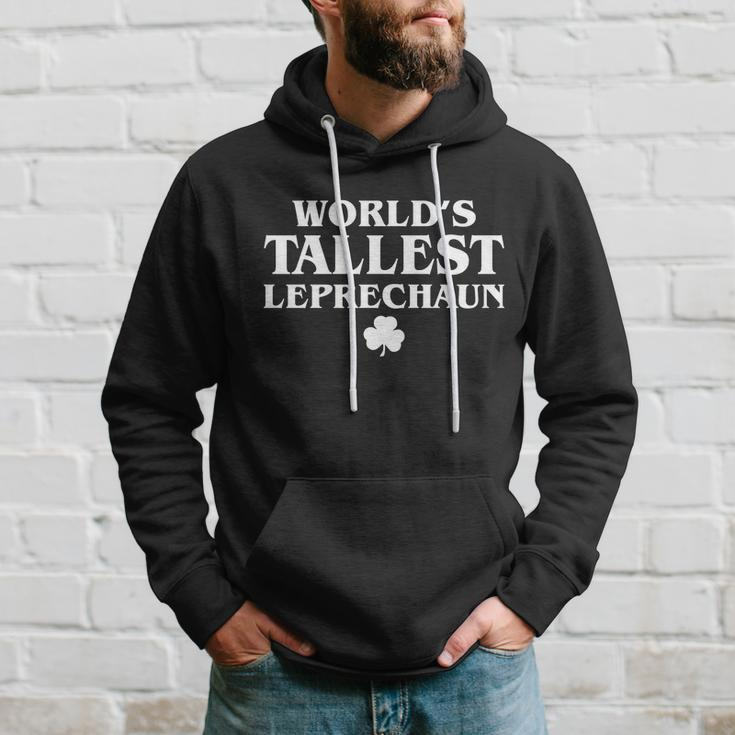 Worlds Tallest Leprechaun Clover Funny St Patricks Day Hoodie Gifts for Him