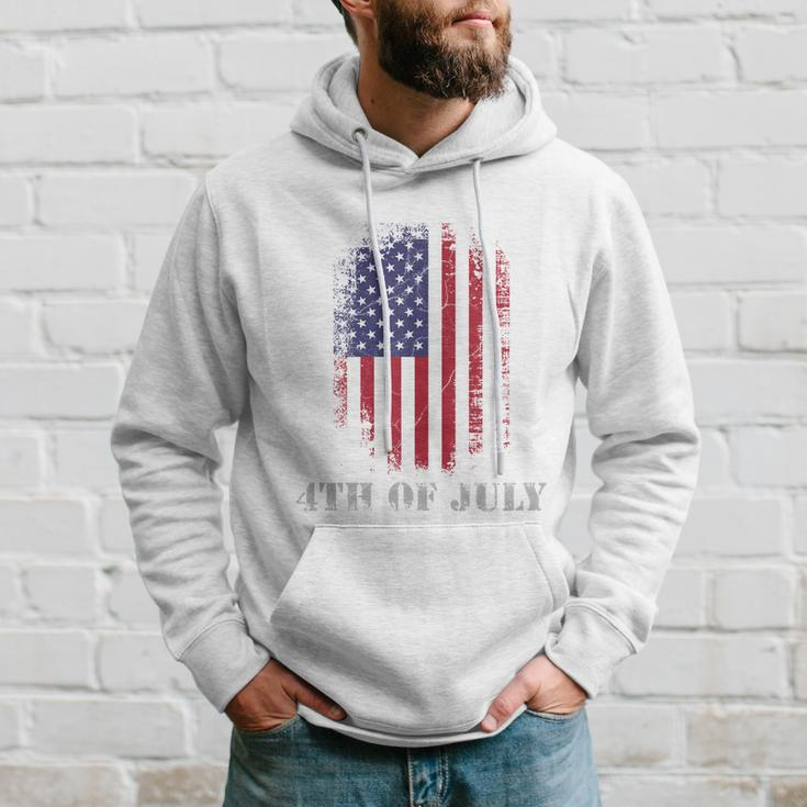 4Th Of July Usa Flag Vintage Distressed Independence Day Great Gift Hoodie Gifts for Him