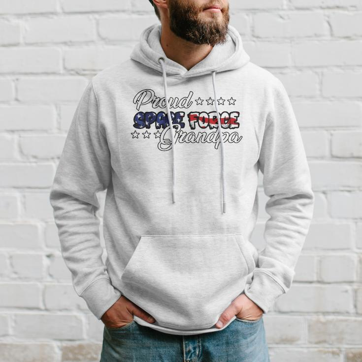 Bold Flag Proud Space Force Grandpa Hoodie Gifts for Him