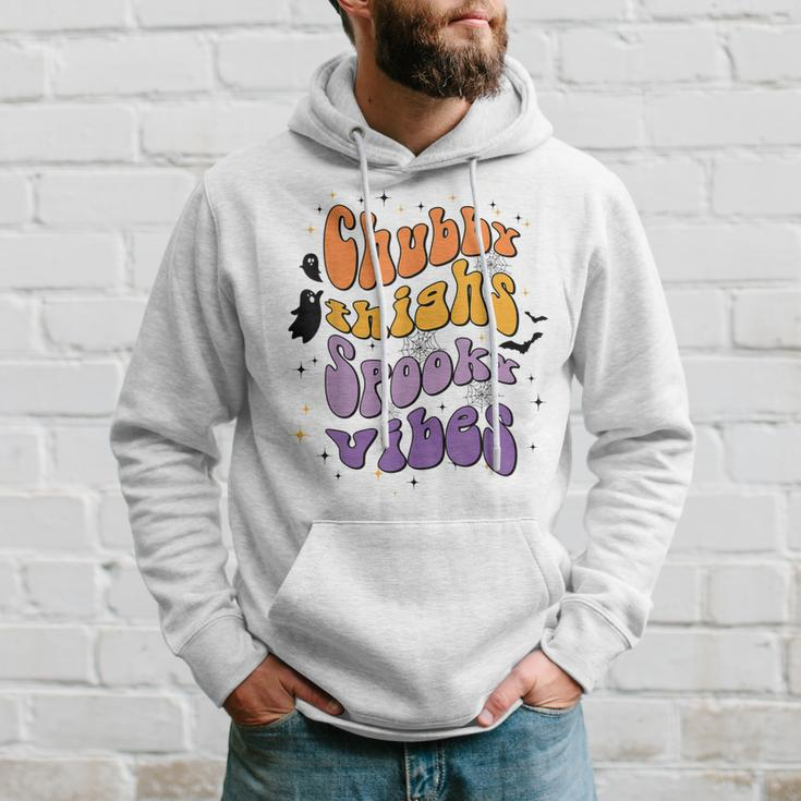 Chubby Thighs And Spooky Vibes Happy Halloween Hoodie Gifts for Him