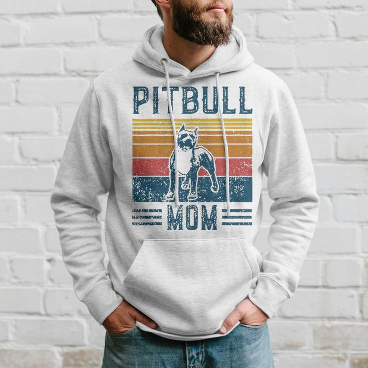 Dog Pitbull Mom  Vintage Pitbull Mom  Men Hoodie Gifts for Him