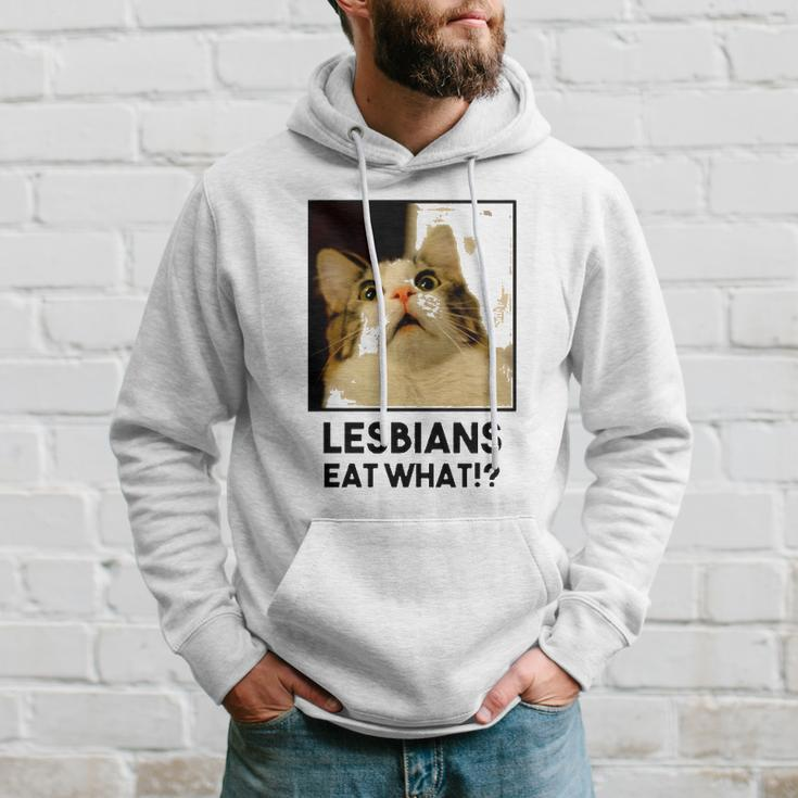 Lesbian Eat What Funny Cat Hoodie Gifts for Him