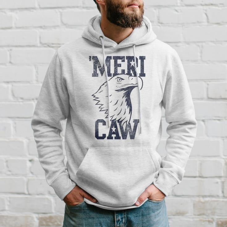 Meri Caw Eagle Head Graphic 4Th Of July Hoodie Gifts for Him