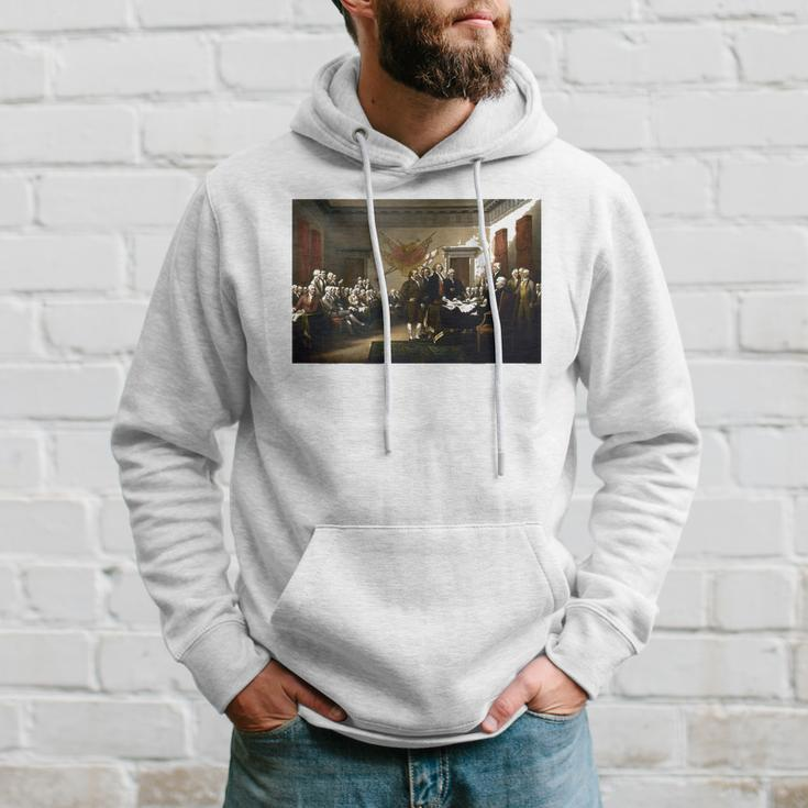 Signing The Declaration Of Independence 4Th Of July Hoodie Gifts for Him