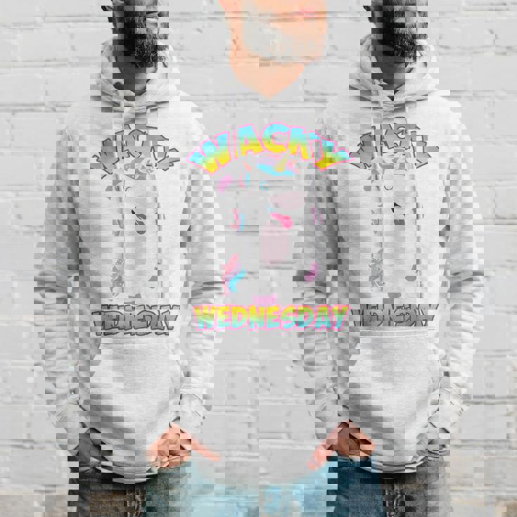 Unicorn Wednesdays Wacky Wednesday Unicorn Men Hoodie Gifts for Him