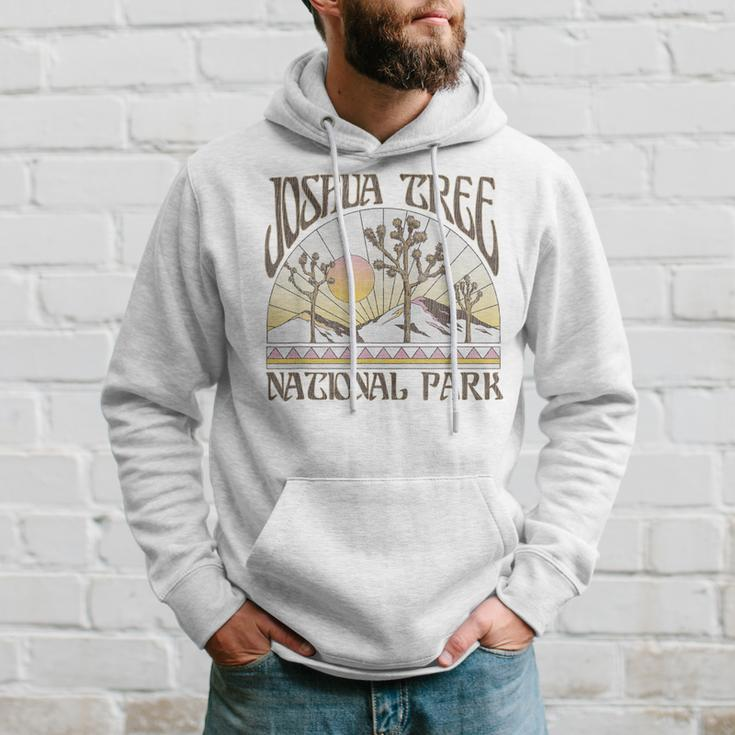 Vintage Joshua Tree National Park Retro Outdoor Camping Hike Hoodie Gifts for Him