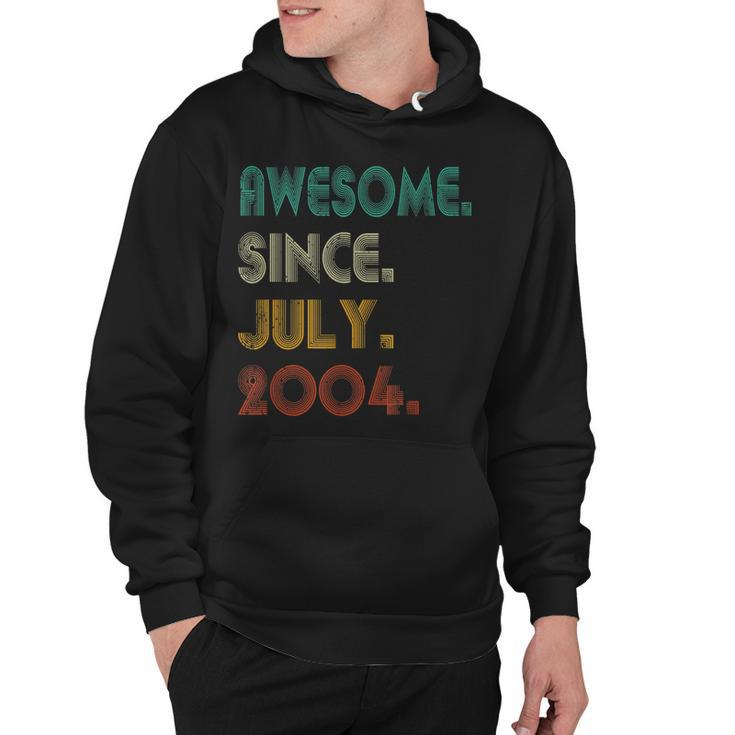 18Th Birthday 18 Years Old Awesome Since July 2004  Hoodie