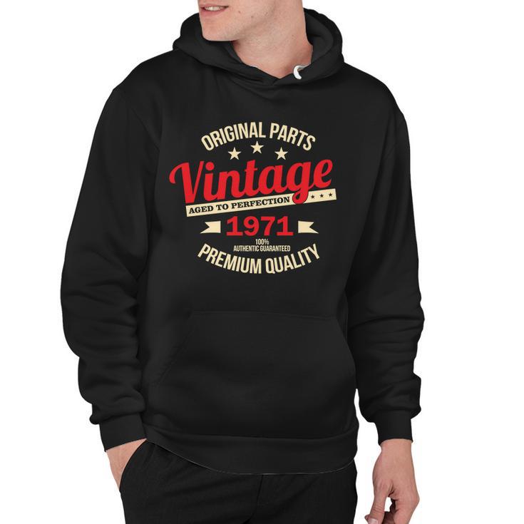 1971 Original Parts Vintage 50Th Birthday Tshirt Hoodie