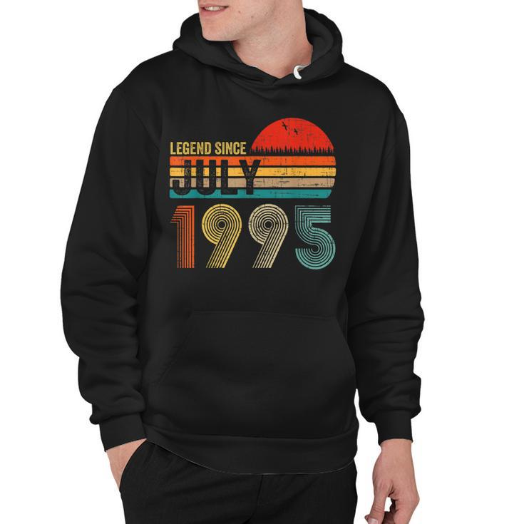 27 Years Old Retro Birthday Gifts Legend Since July 1995  Hoodie
