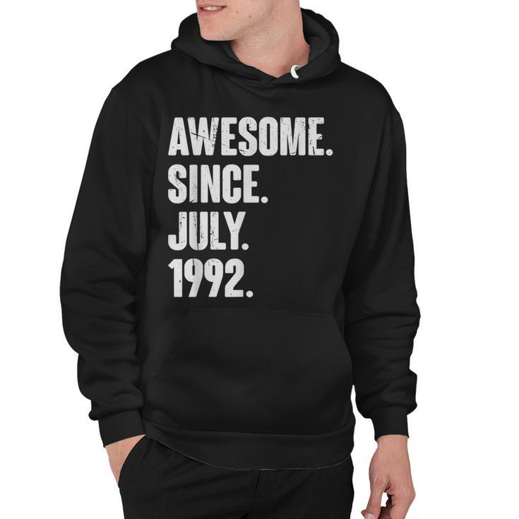 30 Year Old Gift 30Th Birthday Awesome Since July 1992   Hoodie