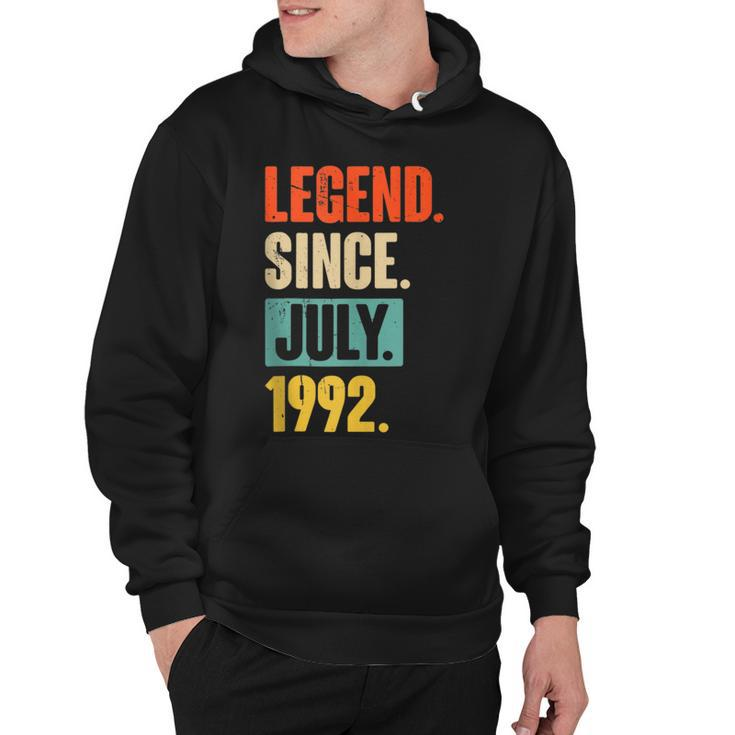 30 Years Old Gifts Legend Since July 1992 30Th Birthday  Hoodie