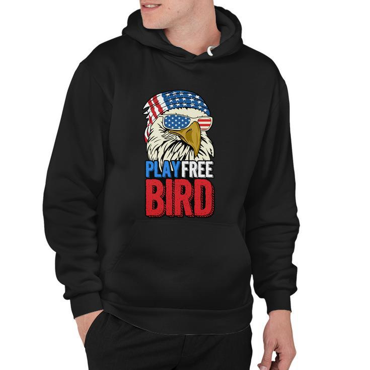4Th Of July American Flag Bald Eagle Mullet Play Free Bird Gift Hoodie