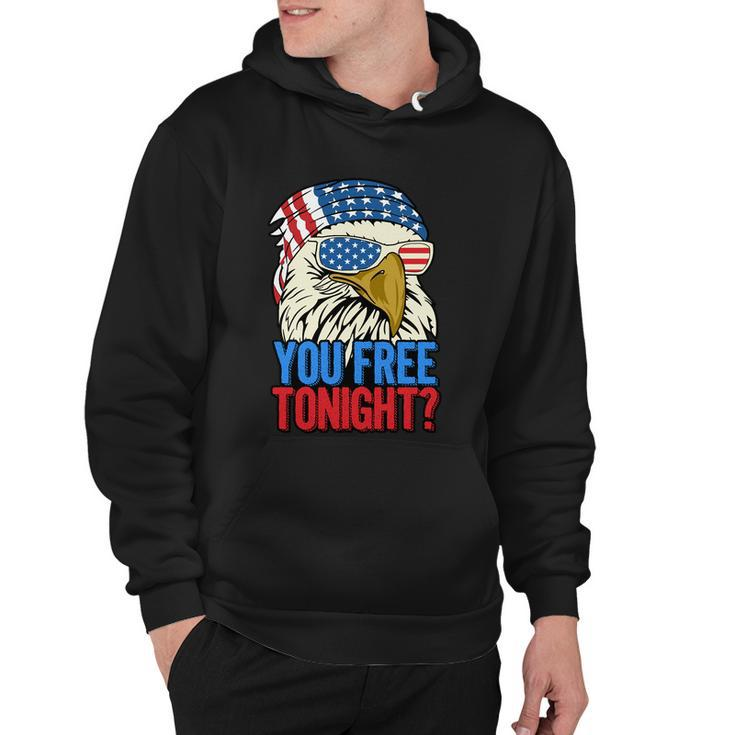 4Th Of July American Flag Bald Eagle Mullet You Free Tonight Gift Hoodie