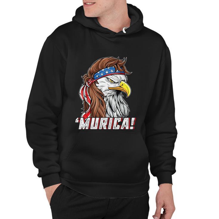 4Th Of July Eagle Mullet Murica American Flag Usa Merica Cute Gift Hoodie