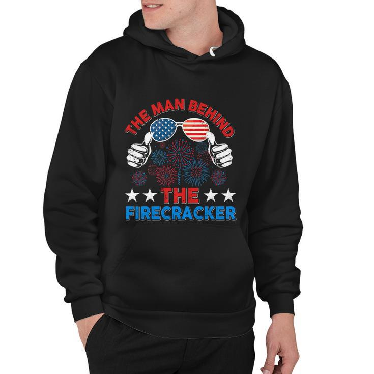 4Th Of July The Man Behind The Firecracker Patriotic Us Flag Gift Hoodie