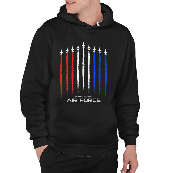 Air Force Us Veterans 4Th Of July Great Gift American Flag Meaningful Gift Hoodie