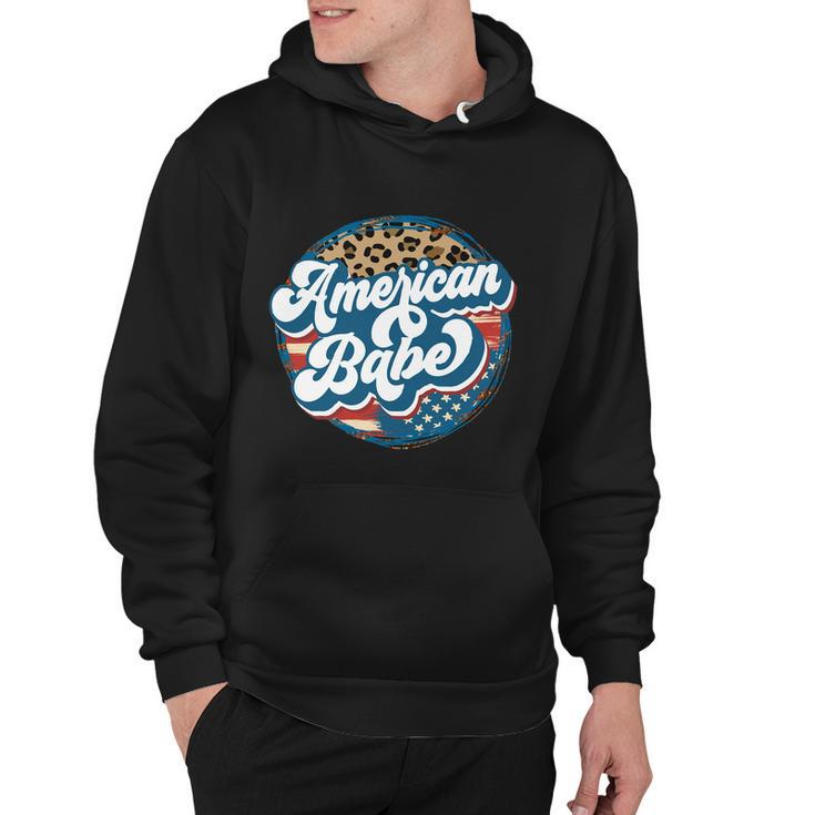 All American Babe Cute Funny 4Th Of July Independence Day Graphic Plus Size Top Hoodie