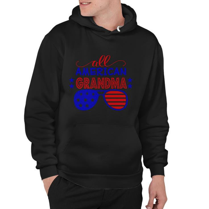 All American Grandma Sunglasses 4Th Of July Independence Day Patriotic Hoodie