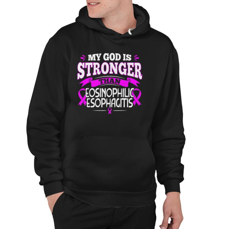 Allergic Oesophagitis Awareness Ribbon Gift For Eoe Patients Hoodie