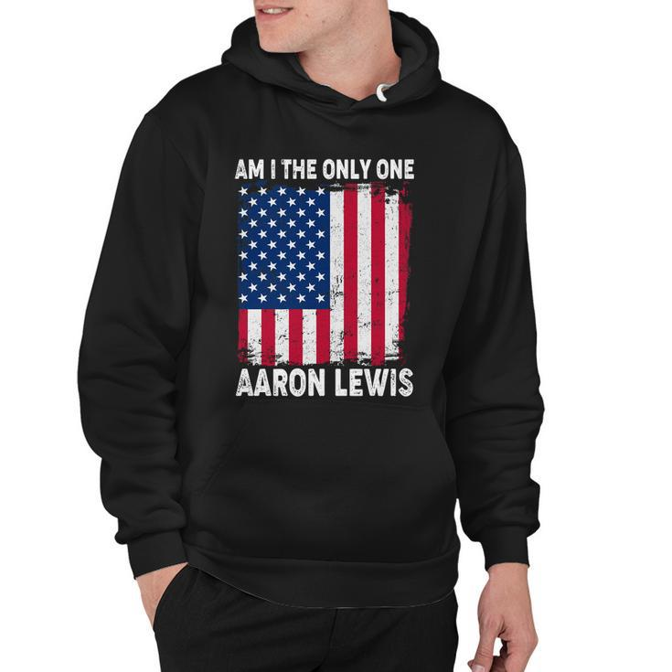 Am I The Only One Aaron Lewis Distressed Usa American Flag Hoodie