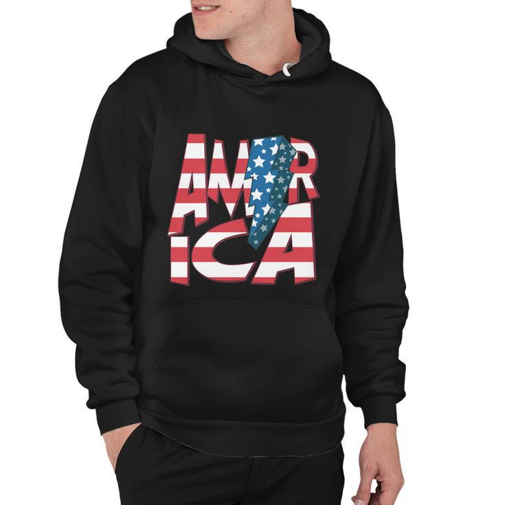 America Usa Flag Patriotic Independence Day 4Th Of July Meaningful Gift Hoodie