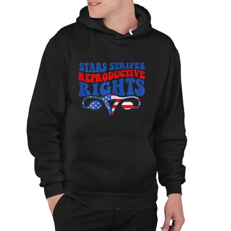 American 4Th Of July Stars Stripes Reproductive Rights Hoodie