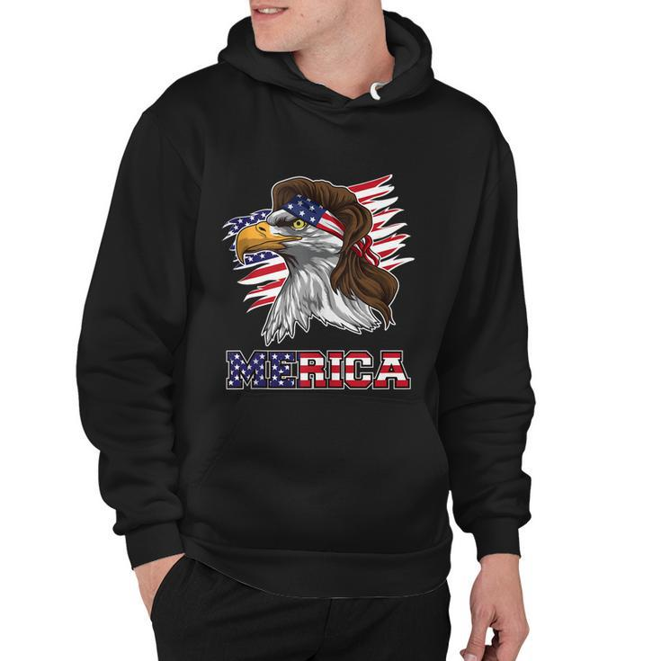 American Bald Eagle Mullet 4Th Of July Funny Usa Patriotic Meaningful Gift Hoodie