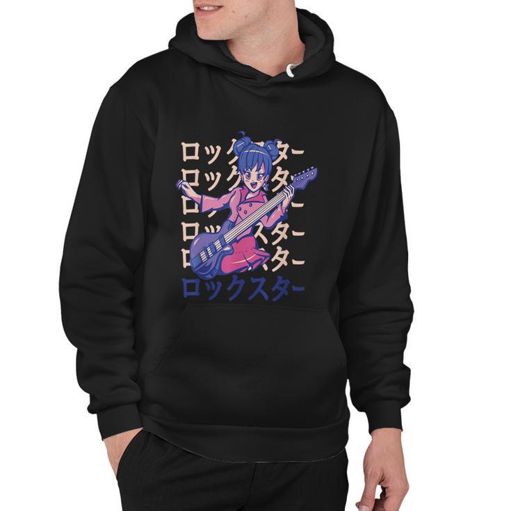 Anime Girl Bass Guitar Hoodie