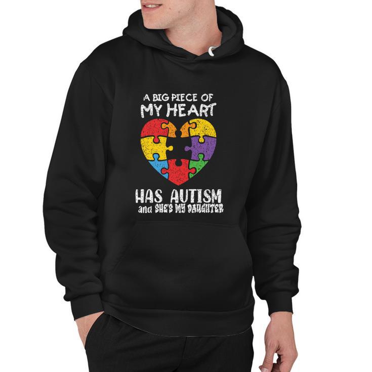 Autism Awareness Dad Mom Daughter Autistic Kids Awareness Hoodie